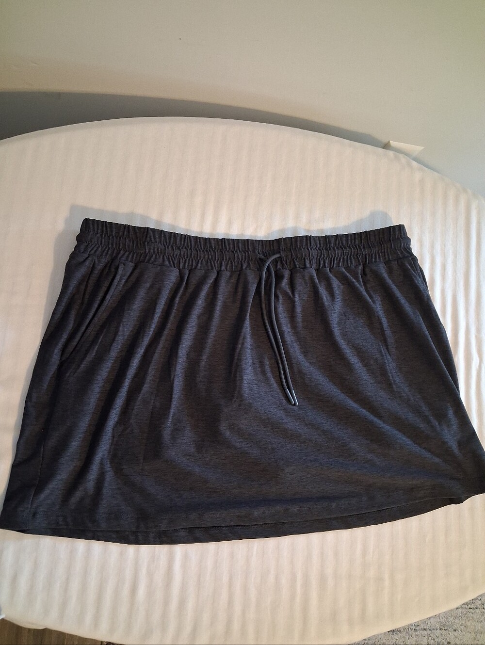 Women's Dark Charcoal Drawstring Skort Size 20